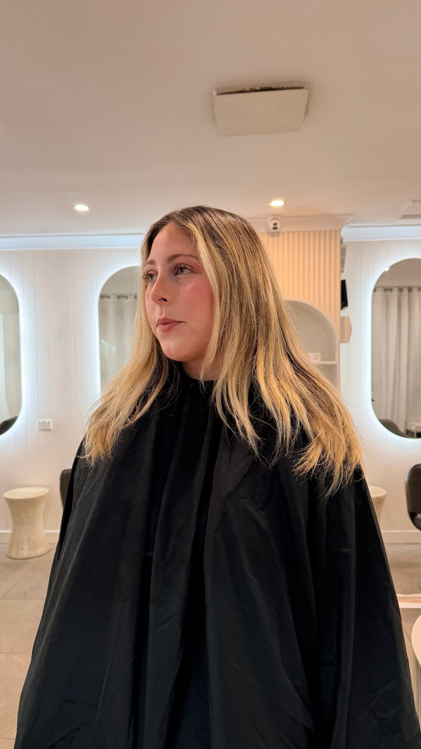Before Keratin Bond extensions at Nara Hair Co
